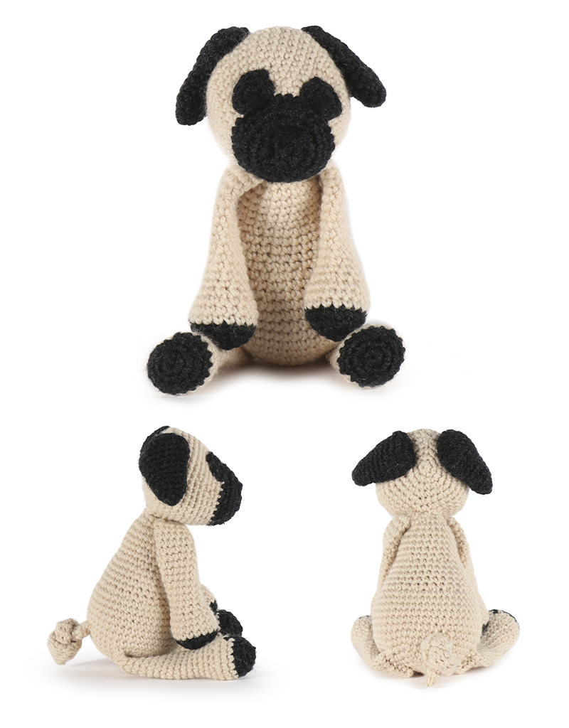 toft spencer the pug amigurumi crochet animal